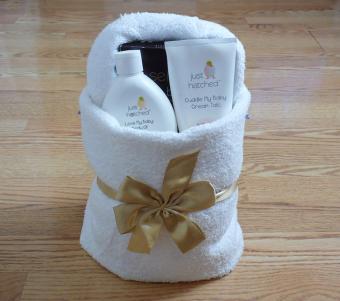 Turn a Towel Into a Treasure by Folding It Into a Gift Basket